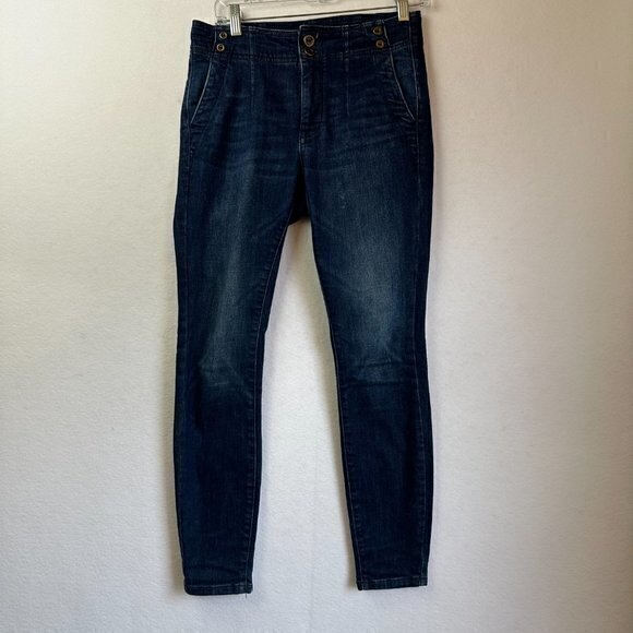 Pilcro and The Letterpress Jeans Women‎ 26x28 Blue Denim Pants High Rise Skinny - Picture 2 of 10